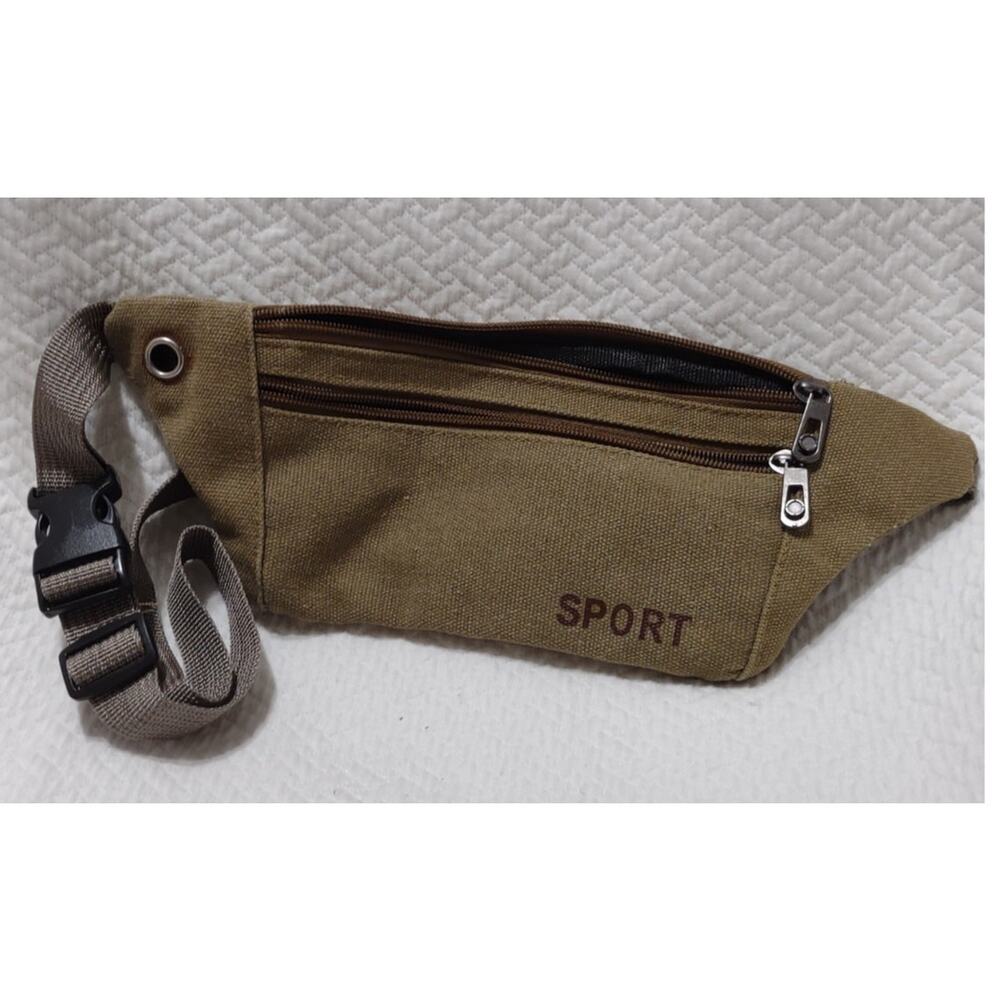 Sports multi pocket with zippers fanny pack